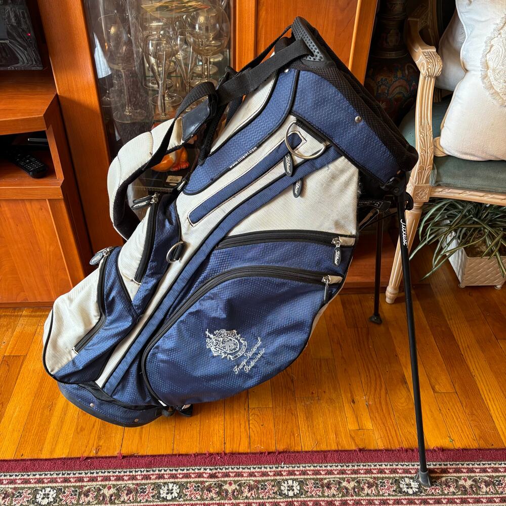 Trump National Bedminster Private Pro Shop Model Titleist 7-Way Stand Golf Bag